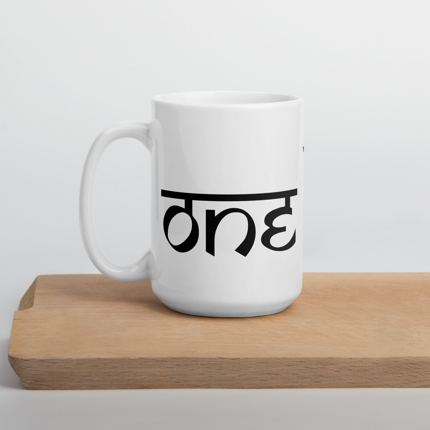 ONE LOVE (hindi) White glossy mug
